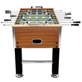 Table de football Vidaxl 60 kg 140x74.5x87,5 cm en acier brun clair et noir - afbeelding 3