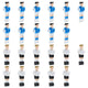 Vidaxl Table Football Players pour 15,9 mm Rod 22 Sts