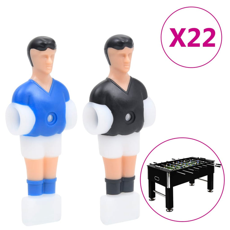 Vidaxl Table Football Players pour 12,7 mm Rod 22 Sts