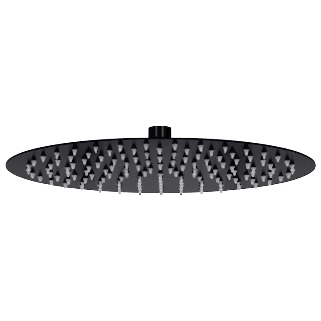 Vidaxl Pluie Shower Cound 30 cm en acier inoxydable noir