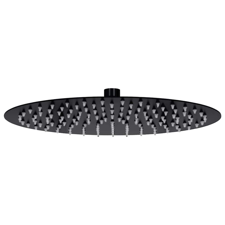 Vidaxl Pluie Shower Cound 30 cm en acier inoxydable noir