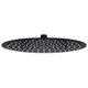 Vidaxl Pluie Shower Cound 30 cm en acier inoxydable noir