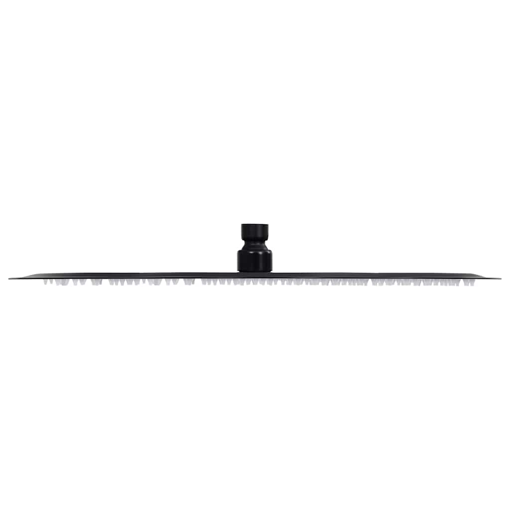 Vidaxl Pain Shower Head Round 40 cm en acier inoxydable noir