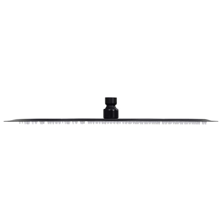Vidaxl Pain Shower Head Round 40 cm en acier inoxydable noir