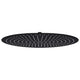 Vidaxl Pain Shower Head Round 50 cm en acier inoxydable noir