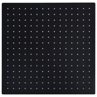 Vidaxl Rain Shower Head Square 40x40 cm en acier inoxydable noir