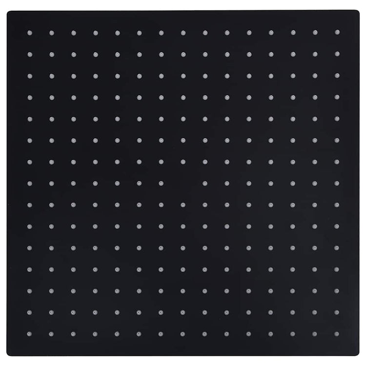 Vidaxl Rain Shower Head Square 40x40 cm en acier inoxydable noir