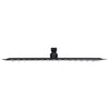 Vidaxl Rain Shower Head Square 40x40 cm en acier inoxydable noir