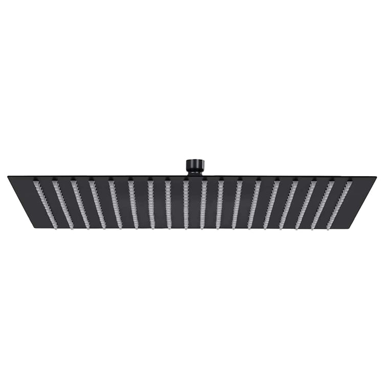 Vidaxl Rain Shower Head Square 50x50 cm en acier inoxydable noir