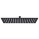 Vidaxl Rain Shower Head Square 50x50 cm en acier inoxydable noir
