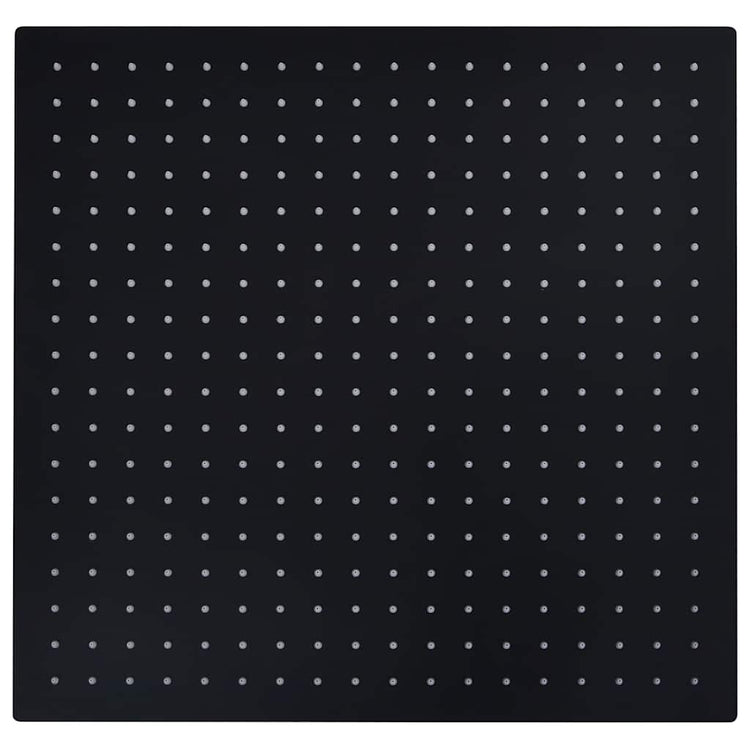 Vidaxl Rain Shower Head Square 50x50 cm en acier inoxydable noir