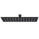 Vidaxl Rain Shower Head rectangular 30x20 cm en acier inoxydable noir