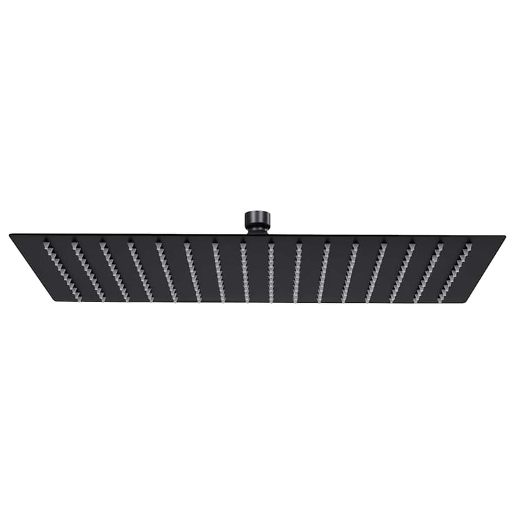 Vidaxl Rain Shower Head rectangular 40x30 cm en acier inoxydable noir
