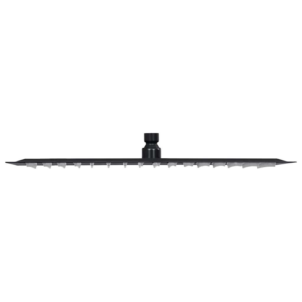 Vidaxl Rain Shower Head rectangular 40x30 cm en acier inoxydable noir