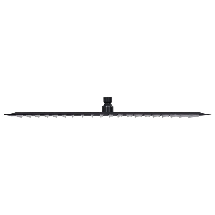 Vidaxl Rain Shower Head rectangular 50x30 cm en acier inoxydable noir