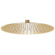 Vidaxl Pain Shower Head Round 30 cm en acier inoxydable or Couleurs