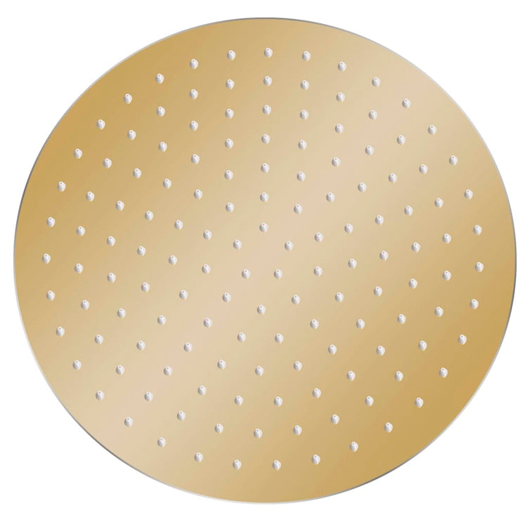 Vidaxl Pain Shower Head Round 30 cm en acier inoxydable or Couleurs