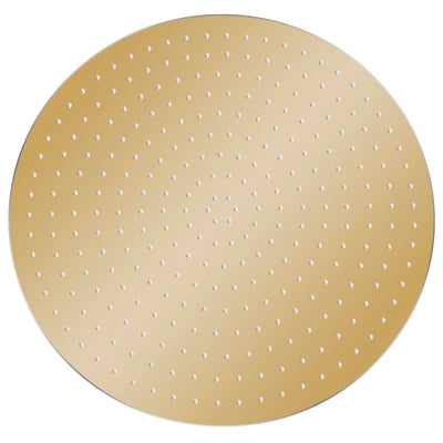 Vidaxl Pain Shower Head Round 40 cm en acier inoxydable or Couleur