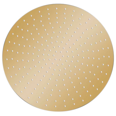 Vidaxl Rain Shower Head Round 50 cm en acier inoxydable or couleur or