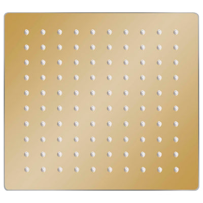 Vidaxl Pluie Shower Head Square 20x20 cm en acier inoxydable or coloré