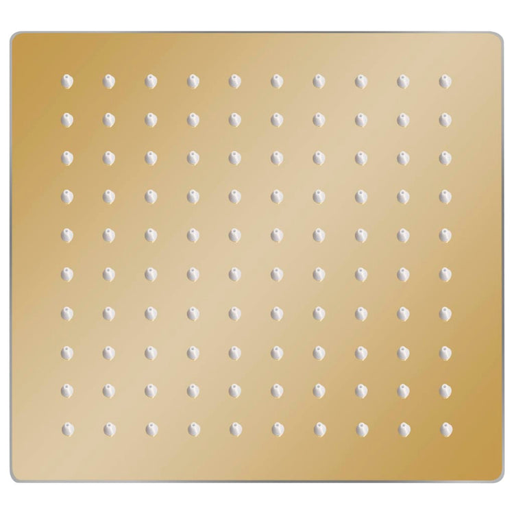 Vidaxl Pluie Shower Head Square 20x20 cm en acier inoxydable or coloré