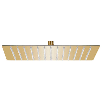 Vidaxl Pluie Shower Head Square 30x30 cm en acier inoxydable or de couleur