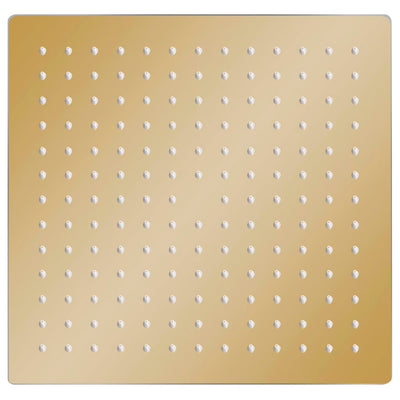 Vidaxl Pluie Shower Head Square 30x30 cm en acier inoxydable or de couleur