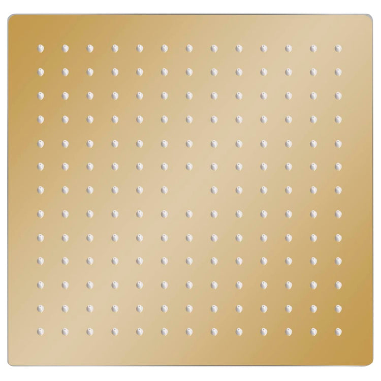 Vidaxl Pluie Shower Head Square 30x30 cm en acier inoxydable or de couleur