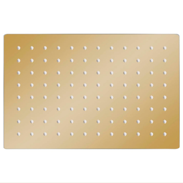 Vidaxl Rain Shower Head Rectangular 30x20 cm en acier inoxydable Golden