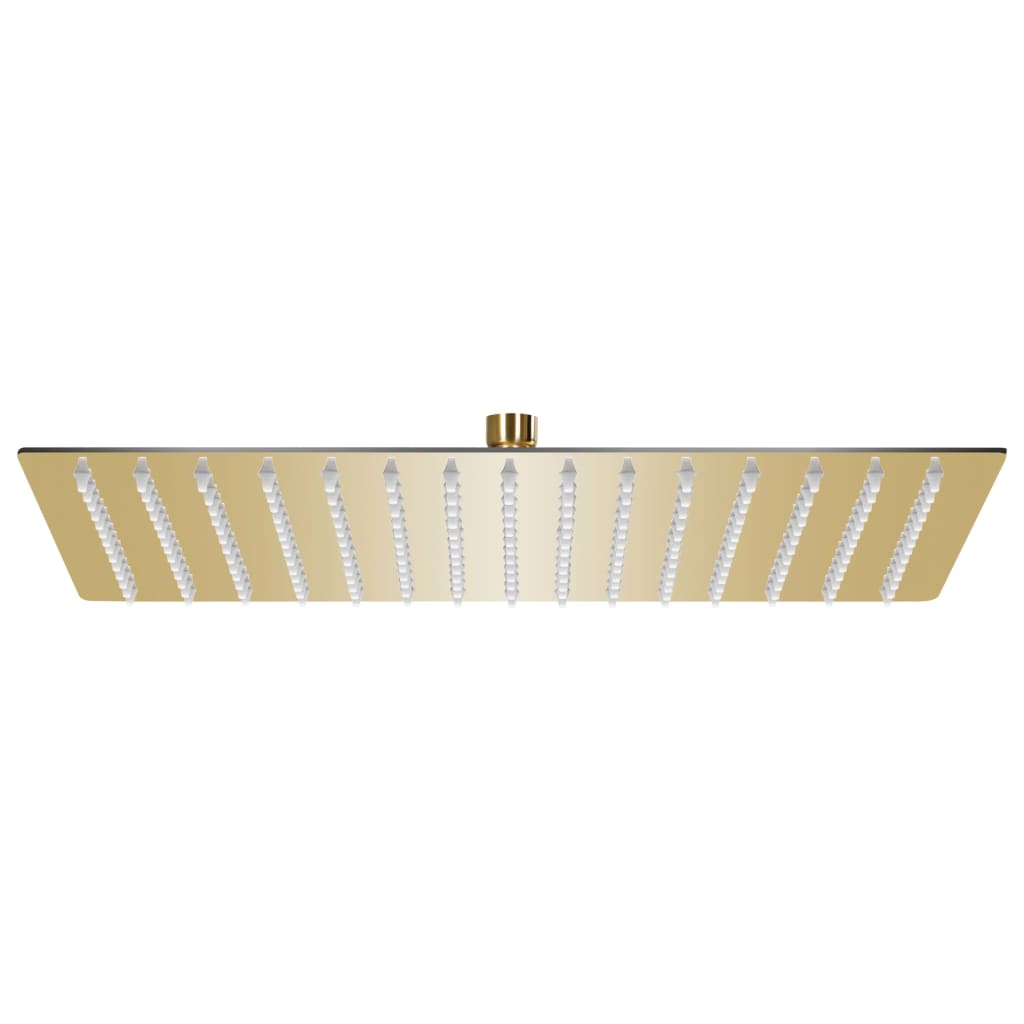 Vidaxl Rain Shower Head rectangular 40x30 cm en acier inoxydable or coloré