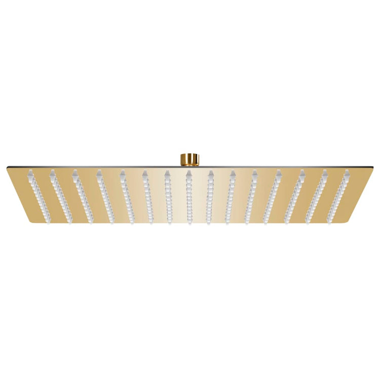Vidaxl Rain Shower Head rectangular 40x30 cm en acier inoxydable or coloré
