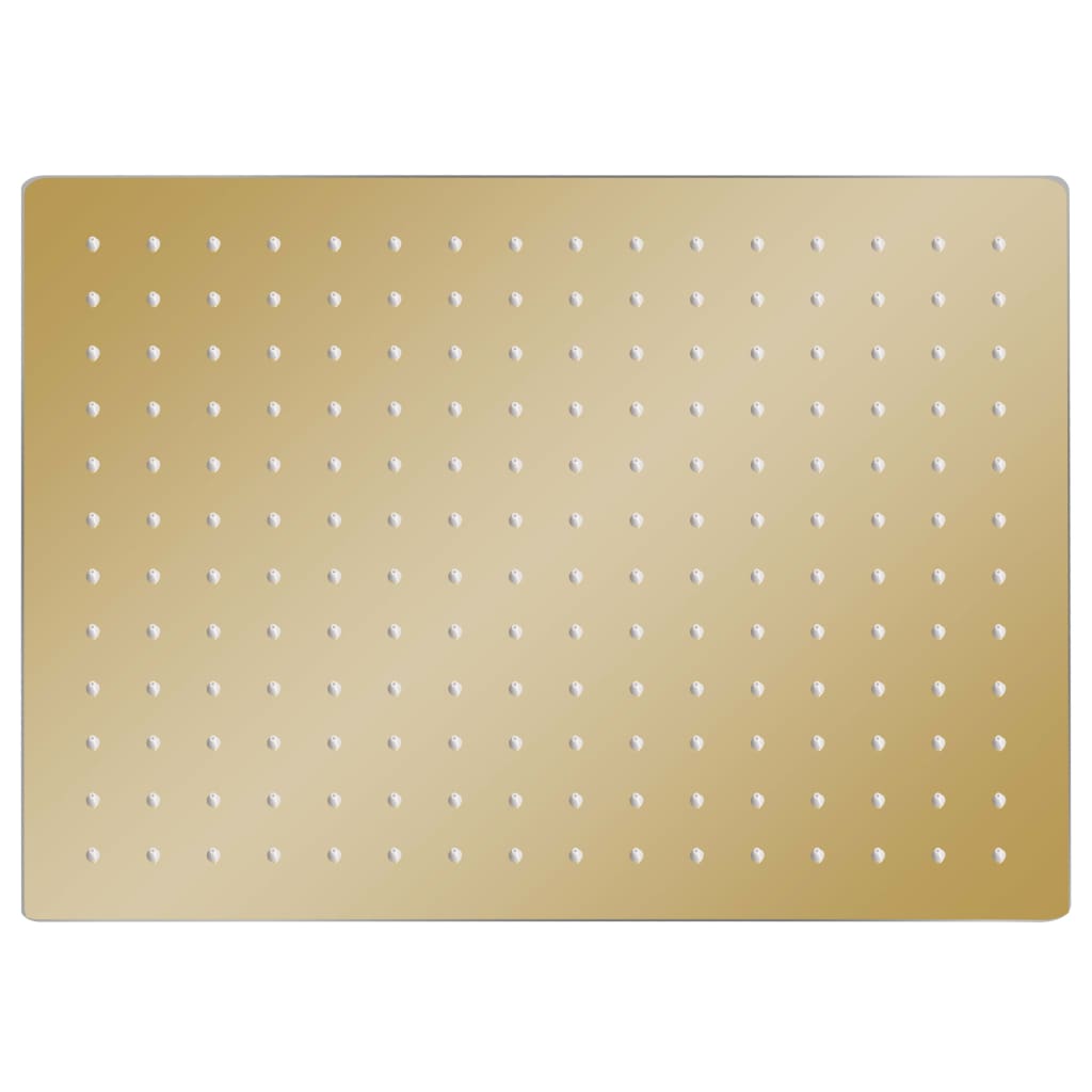 Vidaxl Rain Shower Head rectangular 40x30 cm en acier inoxydable or coloré