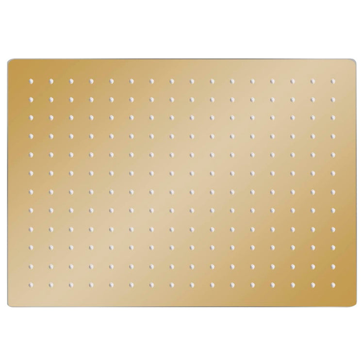 Vidaxl Rain Shower Head rectangular 40x30 cm en acier inoxydable or coloré