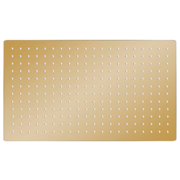Vidaxl Rain Shower Head Rectangular 50x30 cm en acier inoxydable or de couleur