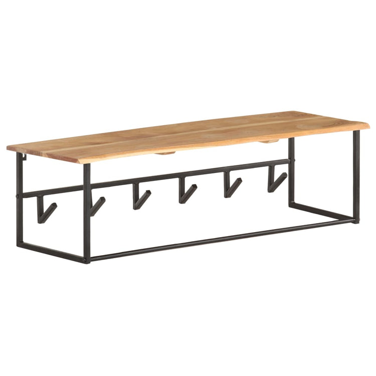 Rack de couche Vidaxl avec étagère 100x34x38 cm en bois d'acacia solide