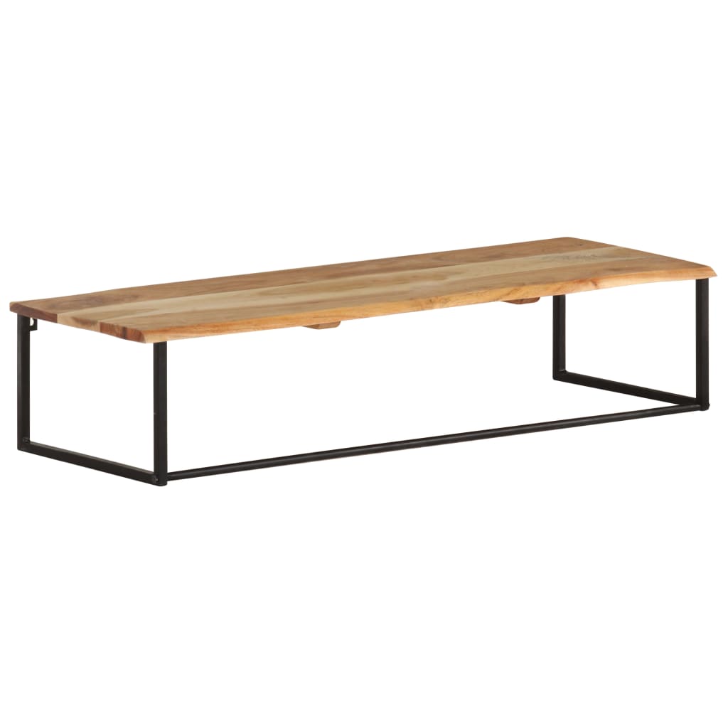 Rack de couche Vidaxl avec étagère 100x35x22 cm en bois d'acacia solide