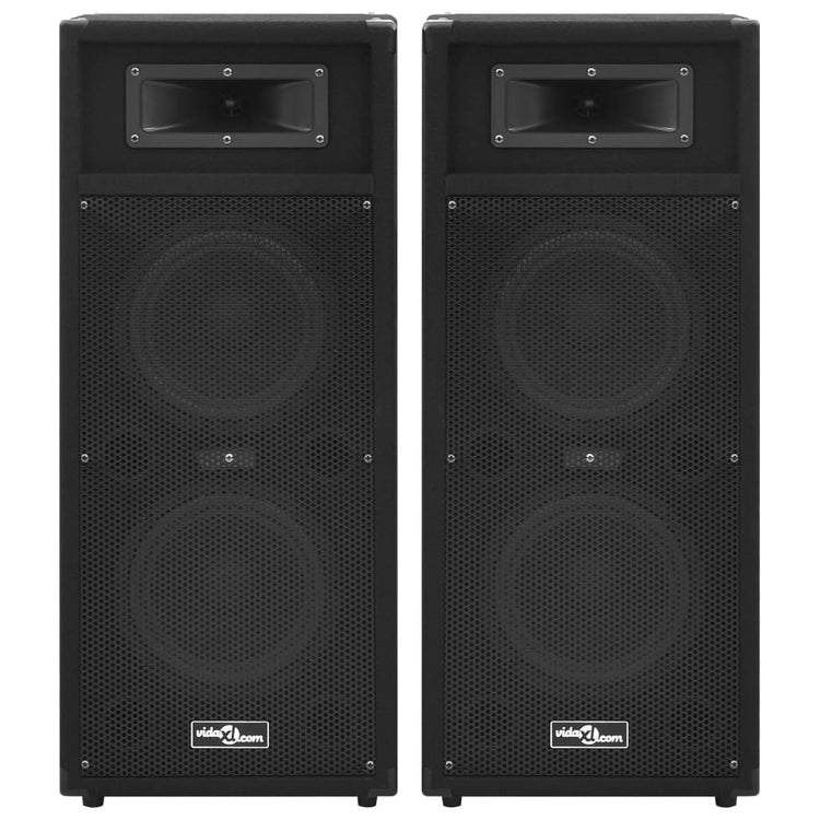 Vidaxl Hifi-Podium haut-parleurs 2 St passif professionnel 1000 W noir