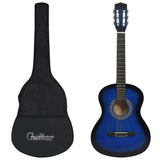 Vidaxl Guitar Classic Beginner avec Tas 3 4 36 Blue - afbeelding 1