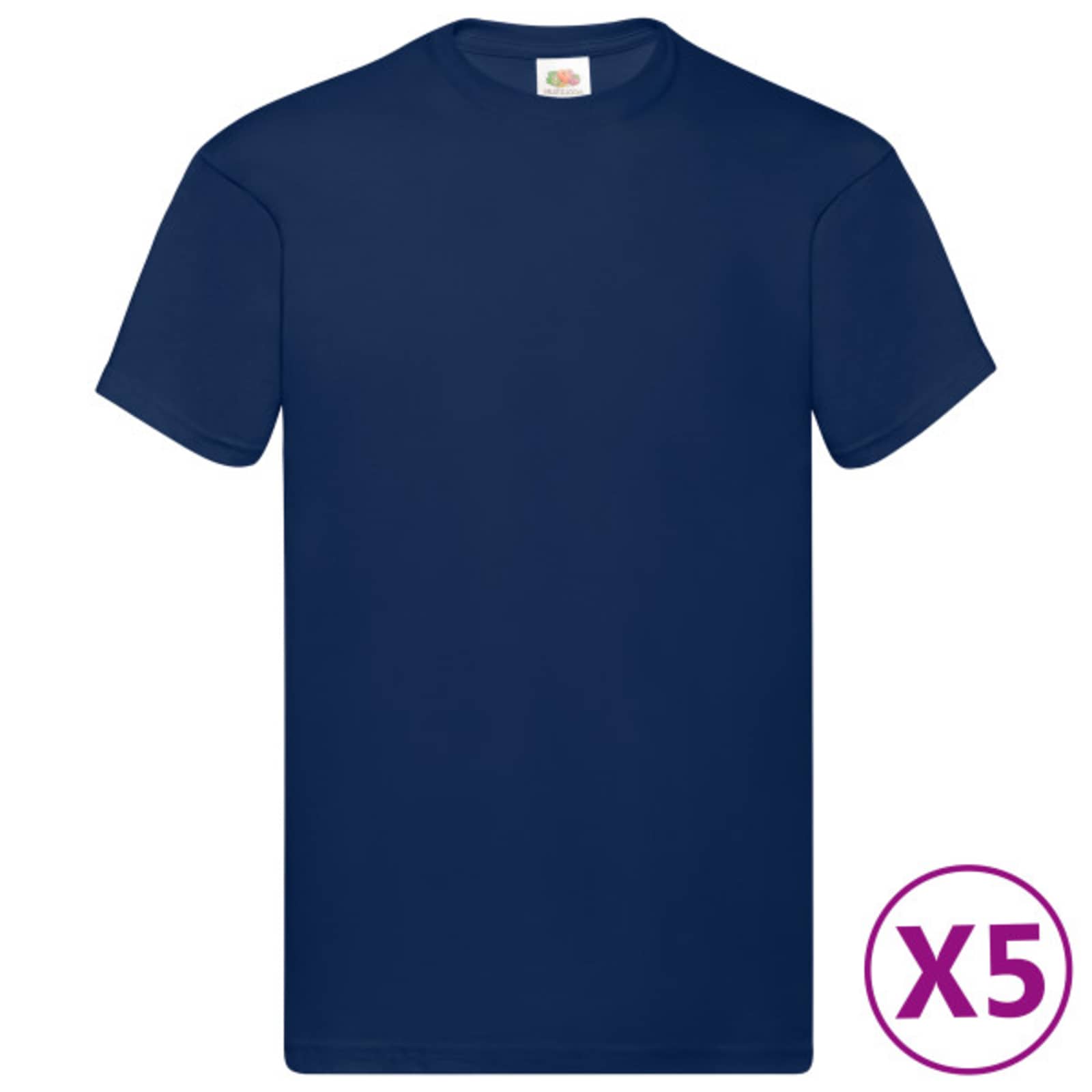 VidaXL chemise 5 pcs bleu 5xl coton