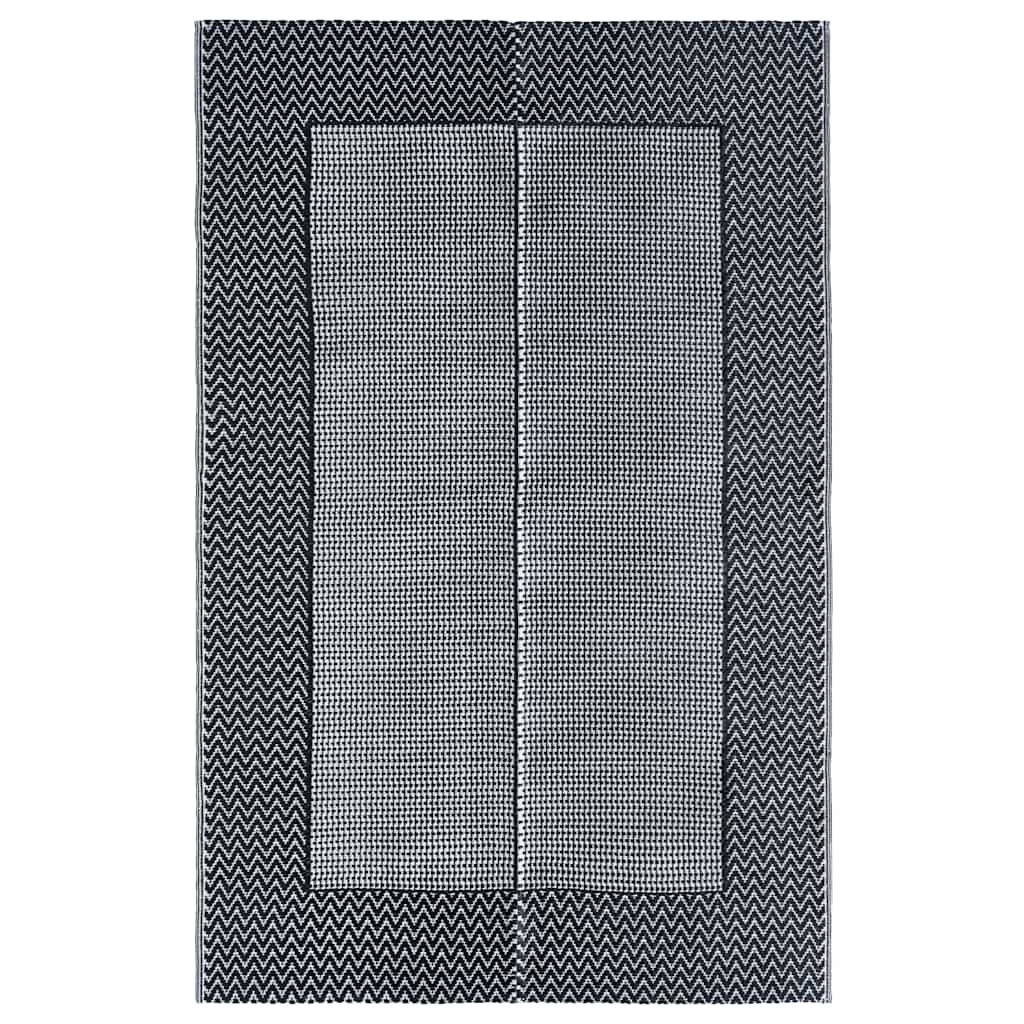 Vidaxl à l'extérieur du tapis 120x180 cm pp gris