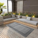 Vidaxl à l'extérieur du tapis 120x180 cm pp gris
