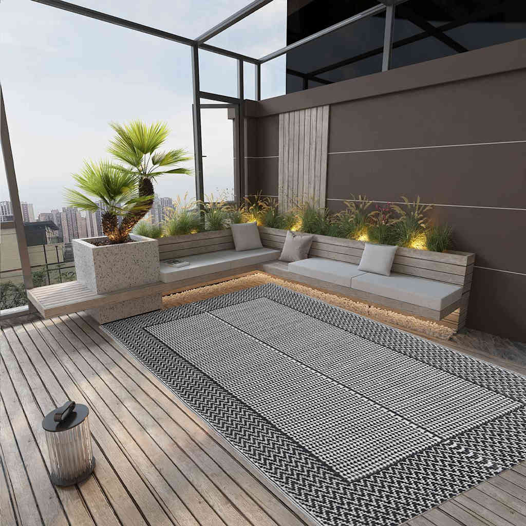 Vidaxl Tapis extérieur 190x290 cm pp gris