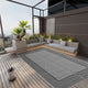 Vidaxl Tapis extérieur 190x290 cm pp gris