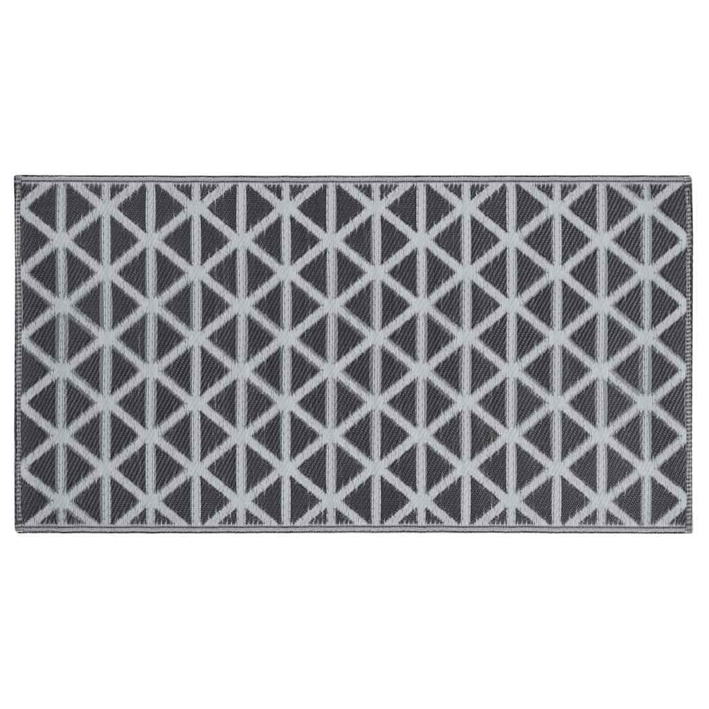 Vidaxl extérieur tapis 80x150 cm pp noir