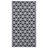 Vidaxl à l'extérieur tapis 120x180 cm pp noir