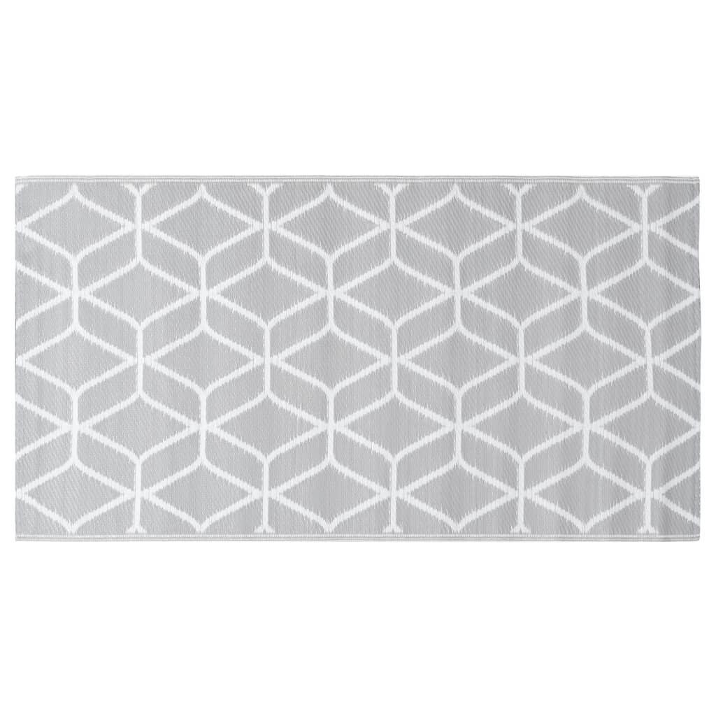 Vidaxl Extérieur Rug 80x150 cm pp Gray