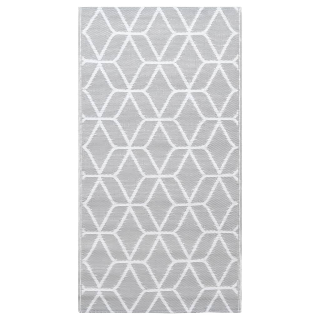 Vidaxl Tapis extérieur 190x290 cm pp gris