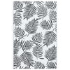 Vidaxl à l'extérieur du tapis 160x230 cm pp blanc et noir