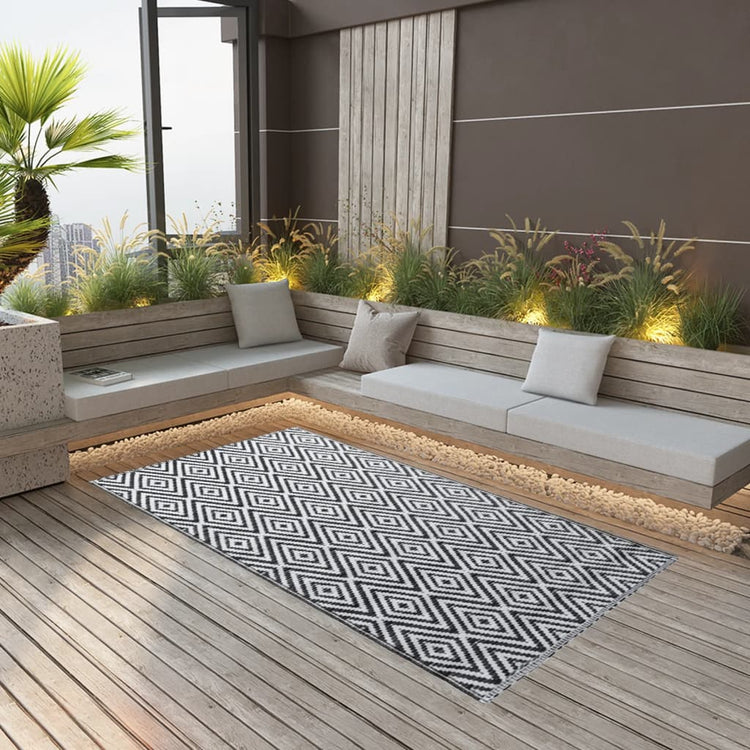 Vidaxl RAGN EXTÉRIEUR 120x180 cm pp blanc et noir