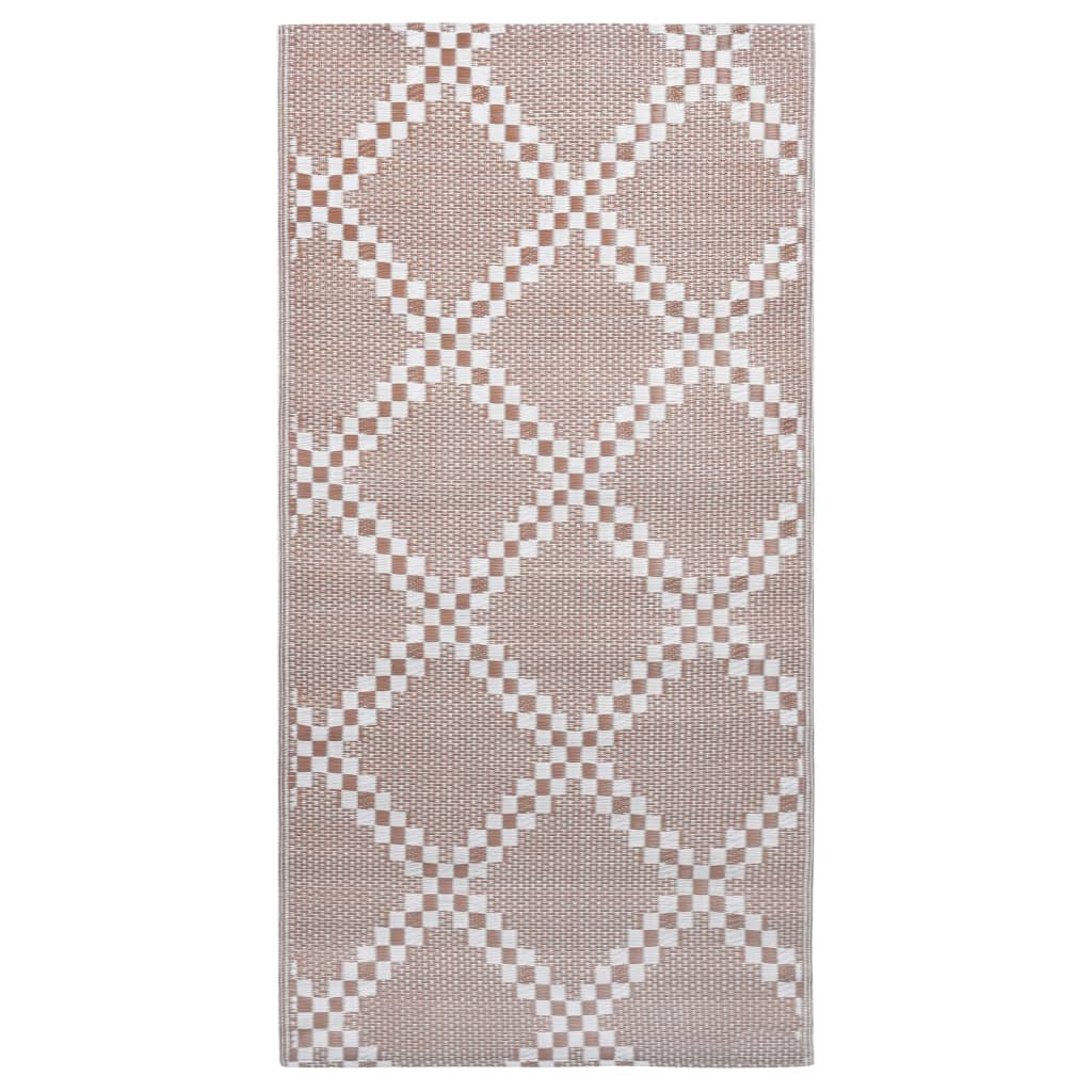 Vidaxl à l'extérieur du tapis 80x150 cm pp marron